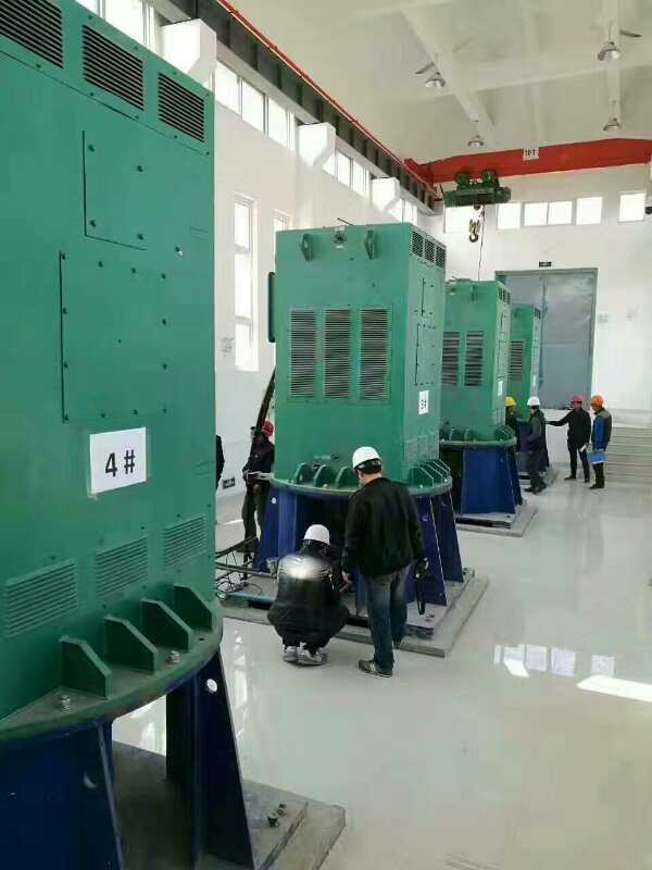 YKK450-4C某污水处理厂使用我厂的立式高压电机安装现场